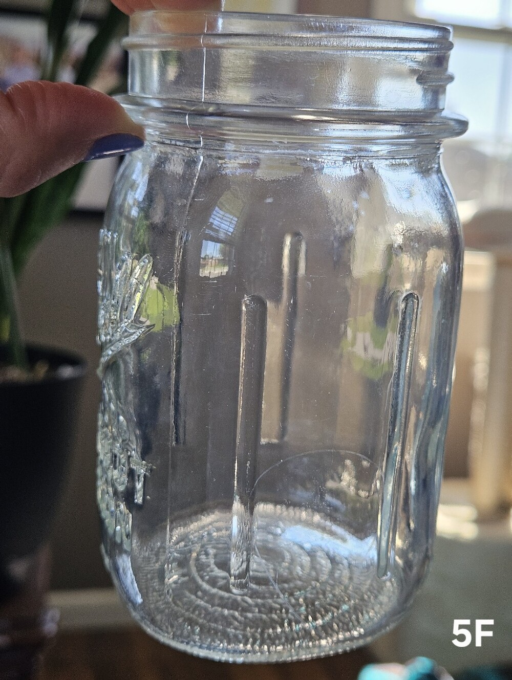 Set Of 4 Vintage BALL Perfect Mason 12 oz Jars Square Ribbed Glass Canning USA - Picture 11 of 16